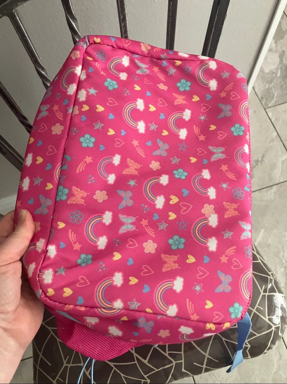 BENTGO Girl’s Pink Rainbow Prints 2-in-1 Backpack & Insulated Lunch Bag